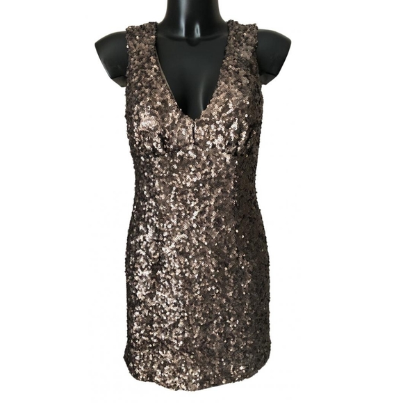 French Connection Sequined Cocktail  Mini-Dress/ Party Dress - Picture 8 of 8